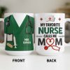 Personalize with Classic Nurse Themes, Stethoscope and Uniform - Personalized Custom Coffee Mug - MOM134_MG