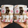 Personalize With Favorite Kitchen Gadgets And Flowers - Personalized Custom Coffee Mug - HOB034_MG