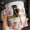 Personalize With Favorite Kitchen Gadgets And Flowers - Personalized Custom Coffee Mug - HOB034_MG
