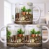Personalize With Your Name, Plants And Gardening Tools - Personalized Custom Coffee Mug - GAR033_MG