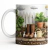 Personalize With Your Name, Plants And Gardening Tools - Personalized Custom Coffee Mug - GAR033_MG