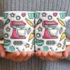 Personalize Your Baking Lover's Cup With Mixer and Whisk - Personalized Custom Coffee Mug - COOK031_MG