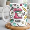 Personalize Your Baking Lover's Cup With Mixer and Whisk - Personalized Custom Coffee Mug - COOK031_MG