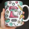 Personalize Your Baking Lover's Cup With Mixer and Whisk - Personalized Custom Coffee Mug - COOK031_MG