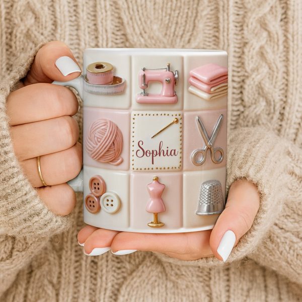 Personalize Your Creativity With Crafting Icons - Personalized Custom Coffee Mug - JBS066_MG