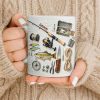 Personalize Your Fishing Passion With Tackle Box And Fish Design - Personalized Custom Coffee Mug - JBS100_MG