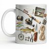 Personalize Your Fishing Passion With Tackle Box And Fish Design - Personalized Custom Coffee Mug - JBS100_MG