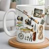 Personalize Your Fishing Passion With Tackle Box And Fish Design - Personalized Custom Coffee Mug - JBS100_MG