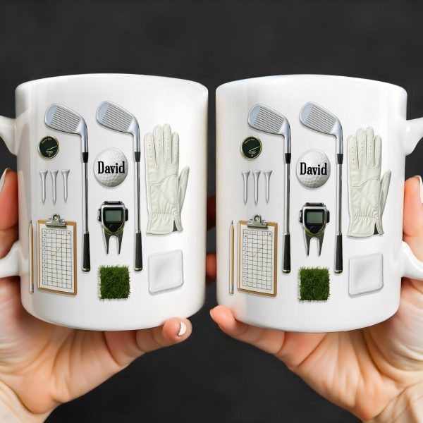Personalize Your Golf Passion With Custom Accessories - Personalized Custom Coffee Mug - SPORT068_MG