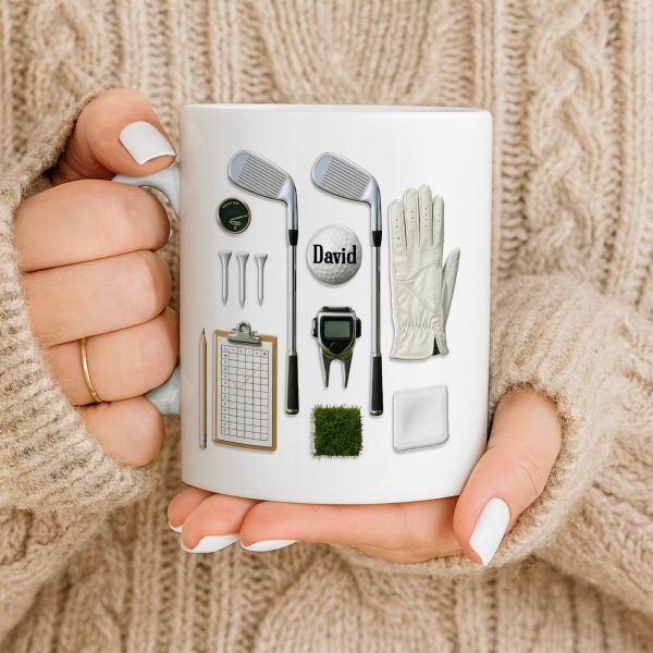 Personalize Your Golf Passion With Custom Accessories - Personalized Custom Coffee Mug - SPORT068_MG