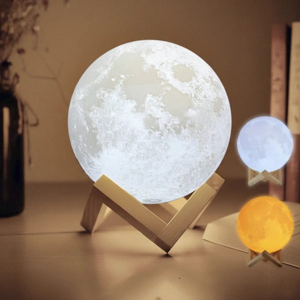 Personalized 3D Moon Photo Night Light