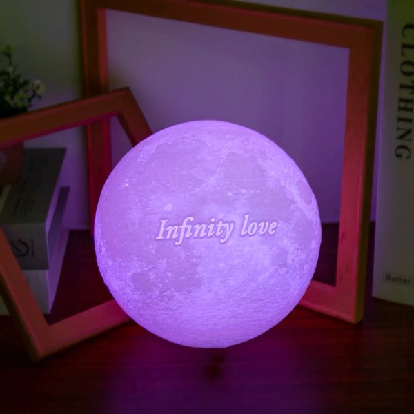 Personalized 3D Moon Photo Night Light