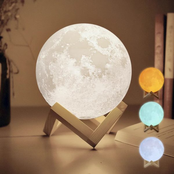 Personalized 3D Moon Photo Night Light