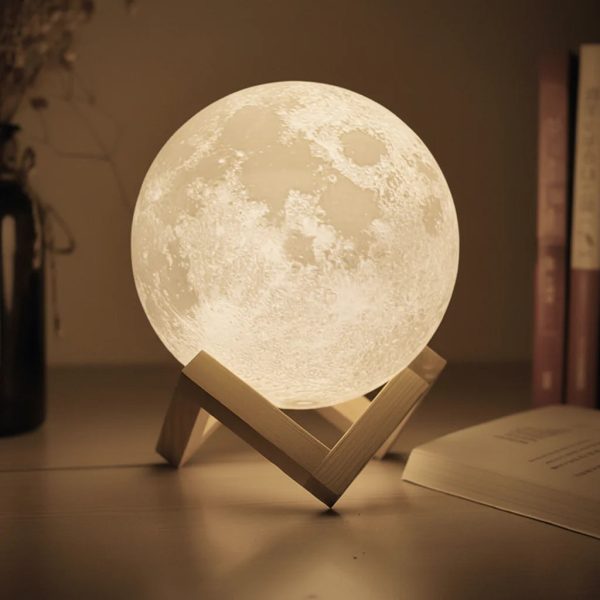 Personalized 3D Moon Photo Night Light