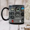 Personalized Aircraft Cockpit Mug, Gift For Airplane Lovers 2 (AP0402)