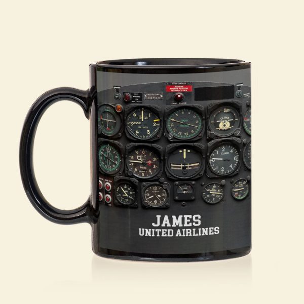 Personalized Aircraft Cockpit Mug, Gift For Airplane Lovers BLM-humix151223