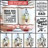 Personalized Baseball Dad And Child Thank You Dad Custom Mug