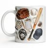 Personalized Baseball Sports Mug With Custom Name - Personalized Custom Coffee Mug - SPORT070_MG
