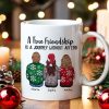 Personalized Best Friends Mug Gift, Personalized Friendship Gift, Soul Sister Christmas Gift for Best Friend, Long Distance Friendship Gift