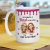 Personalized Bestie Ceramic Mug with Cute Illustrated Friends Fun Friendship Gift for Women