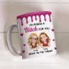 Personalized Bestie Ceramic Mug with Cute Illustrated Friends Fun Friendship Gift for Women
