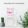 Personalized Bonus Mom Shark Coffee Mug Custom Name Mug Gift for Stepmom Birthday Mother's Day Christmas Gift