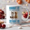 Personalized Cat Dad Mug for Father's Day Gift