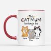 Personalized Cat Mum Mug Customizable Cat Design for Your Beloved Feline Family