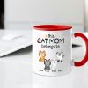 Personalized Cat Mum Mug Customizable Cat Design for Your Beloved Feline Family