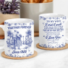 Personalized Ceramic Couple Mug with Custom Name for Anniversary Gift