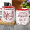 Personalized Ceramic Couple Mug with Custom Name for Anniversary Gift