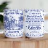Personalized Ceramic Couple Mug with Custom Name for Anniversary Gift