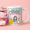Personalized Ceramic Dog Mom Mug Custom Gift Cup