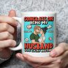 Personalized Ceramic Mug Congrats On Being My Husband Cute Cartoon Couple Hugging Funny Unique Gift For Him