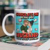 Personalized Ceramic Mug Congrats On Being My Husband Cute Cartoon Couple Hugging Funny Unique Gift For Him