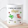 Personalized Ceramic Mug I Wish We Lived Closer Long-Distance Friendship Quote Unique Gift for Best Friend
