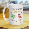 Personalized Ceramic Mug I Wish We Lived Closer Long-Distance Friendship Quote Unique Gift for Best Friend