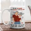 Personalized Ceramic Mug With Cute Couple Illustration, 'I Always Have I Always Will' Romantic Gift For Husband