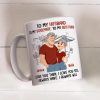 Personalized Ceramic Mug With Cute Couple Illustration, 'I Always Have I Always Will' Romantic Gift For Husband