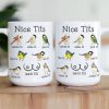 Personalized Ceramic Mug with Funny Bird Chart Design Custom Name Gag Cup, Unique Gift for Wife, Girlfriend or Friends