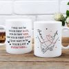 Personalized Ceramic Mug With Holding Hands Heart Quote Cute Couple Gift For Valentine's Day Morning Coffee
