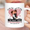 Personalized Ceramic Mug with Kissing Couple and Heart Print, Valentine's Day Coffee Gift for Him or Her