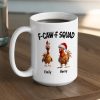 Personalized Chicken Squad Mug with Custom Names Funny Office Team Coffee Cup Gift