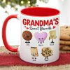 Personalized Christmas Gifts For Grandma Coffee Mug 01hutn051024 Grandma's Sweet Biscuits
