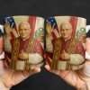 Personalized Coffee Mug With Religious Iconography And Flags - Personalized Custom Coffee Mug - FTH074_MG