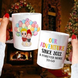 Personalized Couple Gift, Anniversary Couple Cheer White Mug, Gift For Couple