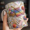 Personalized Crochet Lover's Delight With Yarn And Knitting Needles - Personalized Custom Coffee Mug - HOB042_MG