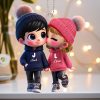 Personalized Cup - Cute Couple Kissing Moment - Custom Name Gift for Boyfriend & Girlfriend