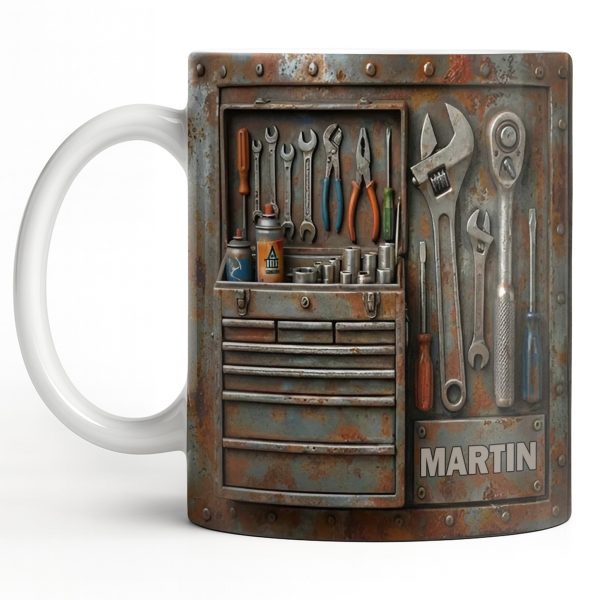 Personalized Custom Name and Tools Coffee Mug - Personalized Custom Coffee Mug - JBS121_MG