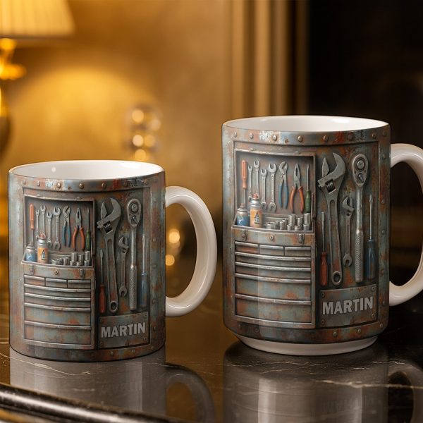 Personalized Custom Name and Tools Coffee Mug - Personalized Custom Coffee Mug - JBS121_MG